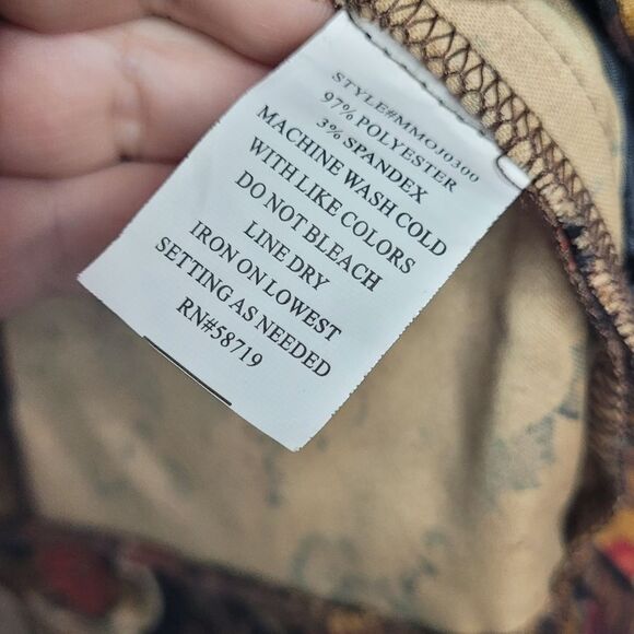 Notations brown tone floral vintage vibe zip front jacket Pockets size small - Picture 4 of 6